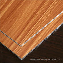 Texture chaude de bois de vente / panneau composé en aluminium de grain